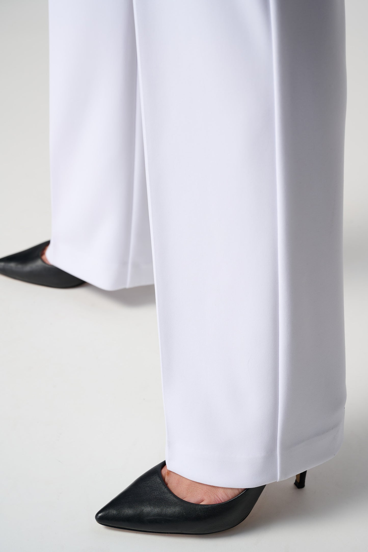 Classic Wide Leg Pant | White