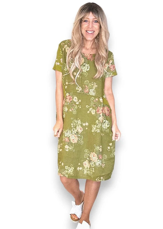 Jungle Rose Jungle Dress | Olive