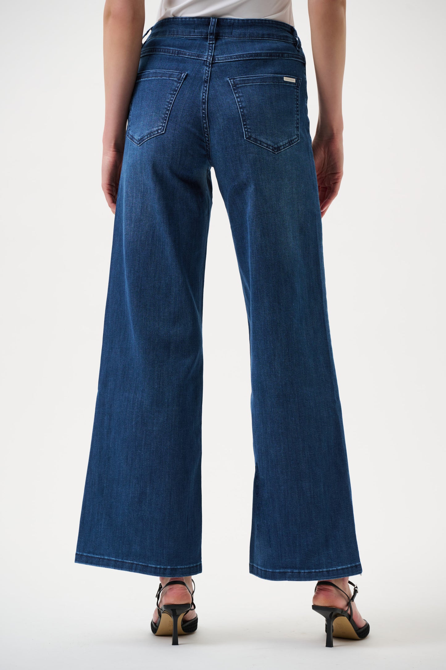 Goldie Classic Wide-Leg Stretch Jeans | Denim Blue