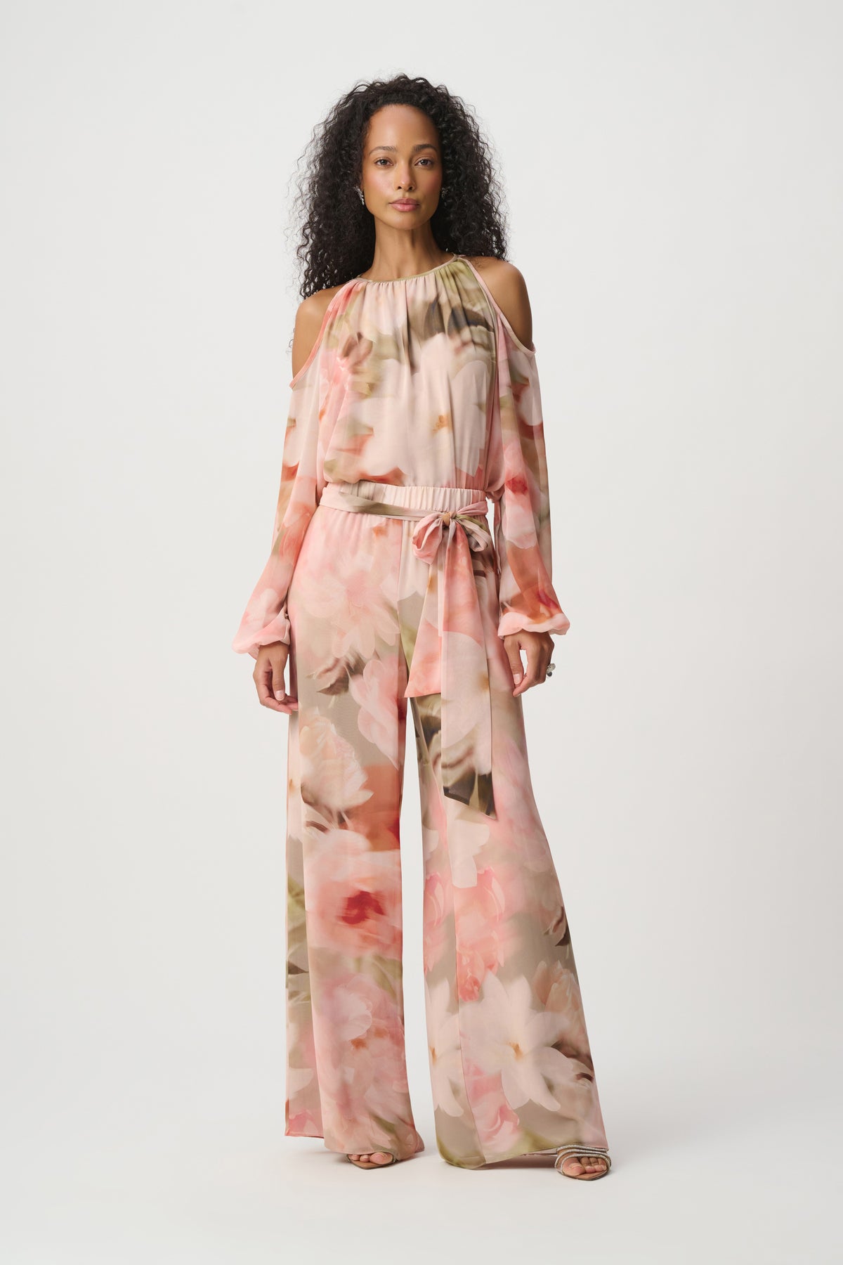 Floral Chiffon Wide Leg Pant