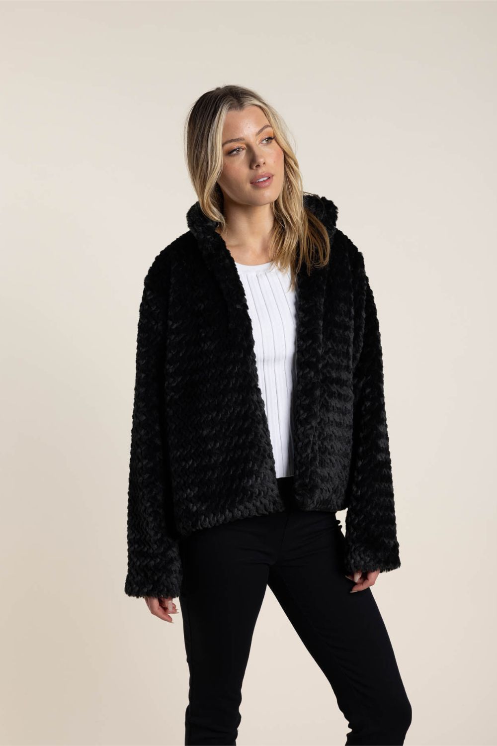 Texture Fur JKT | Black_Shop12