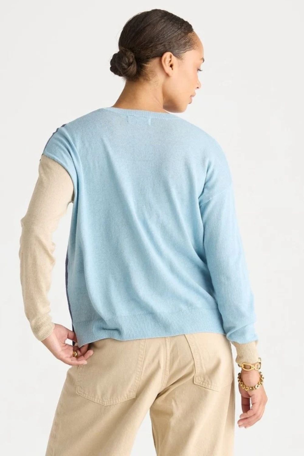 Colour Block Cardi | Opal