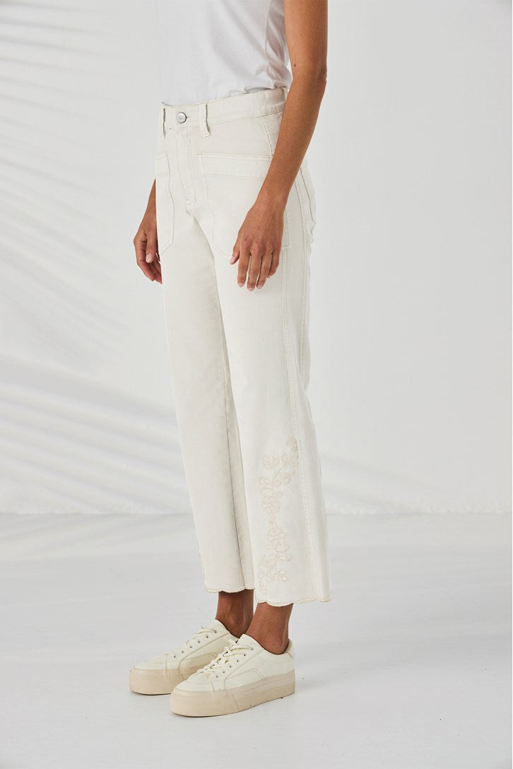 Scallop Jean | Ivory