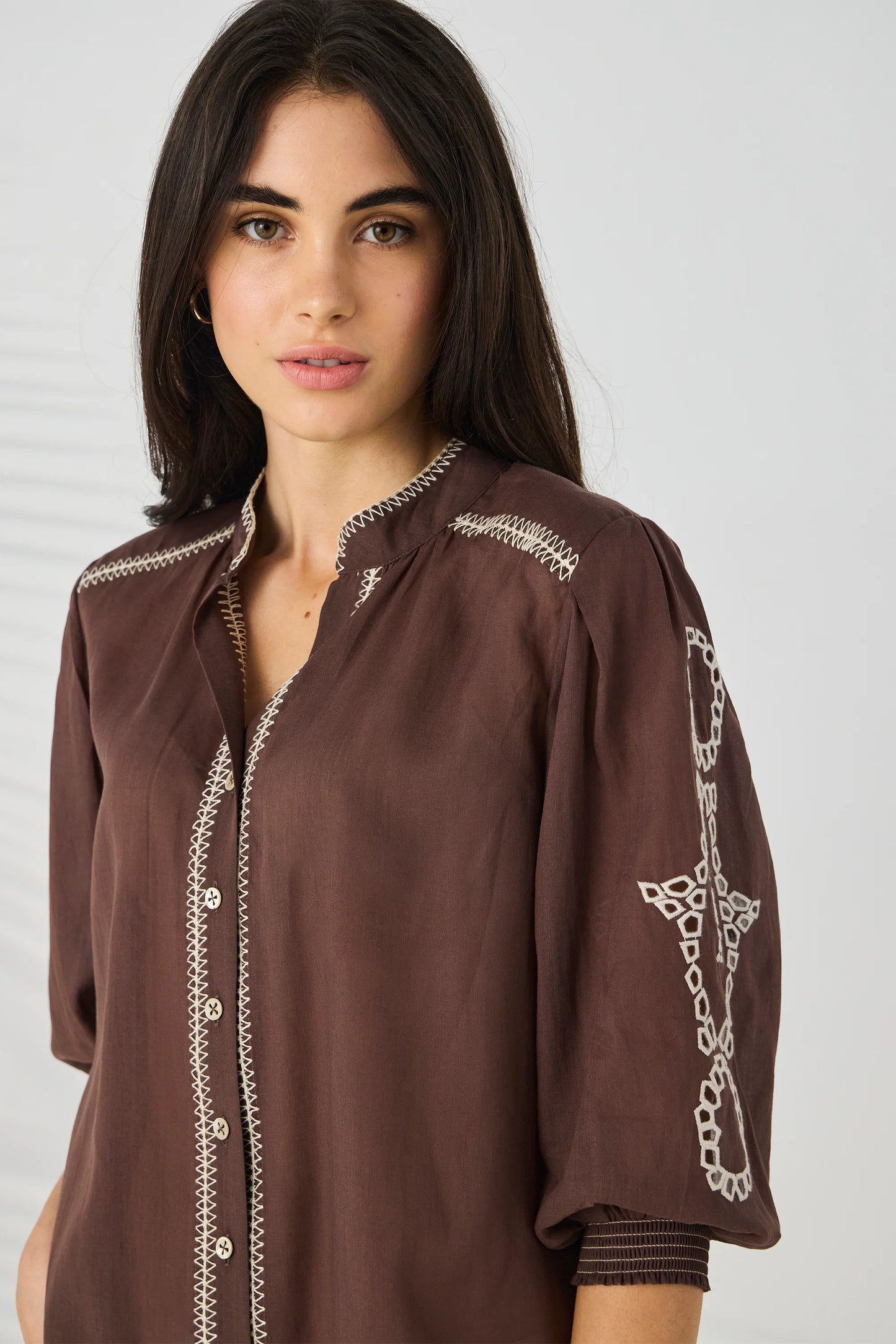 Chloe Shirt | Cocoa
