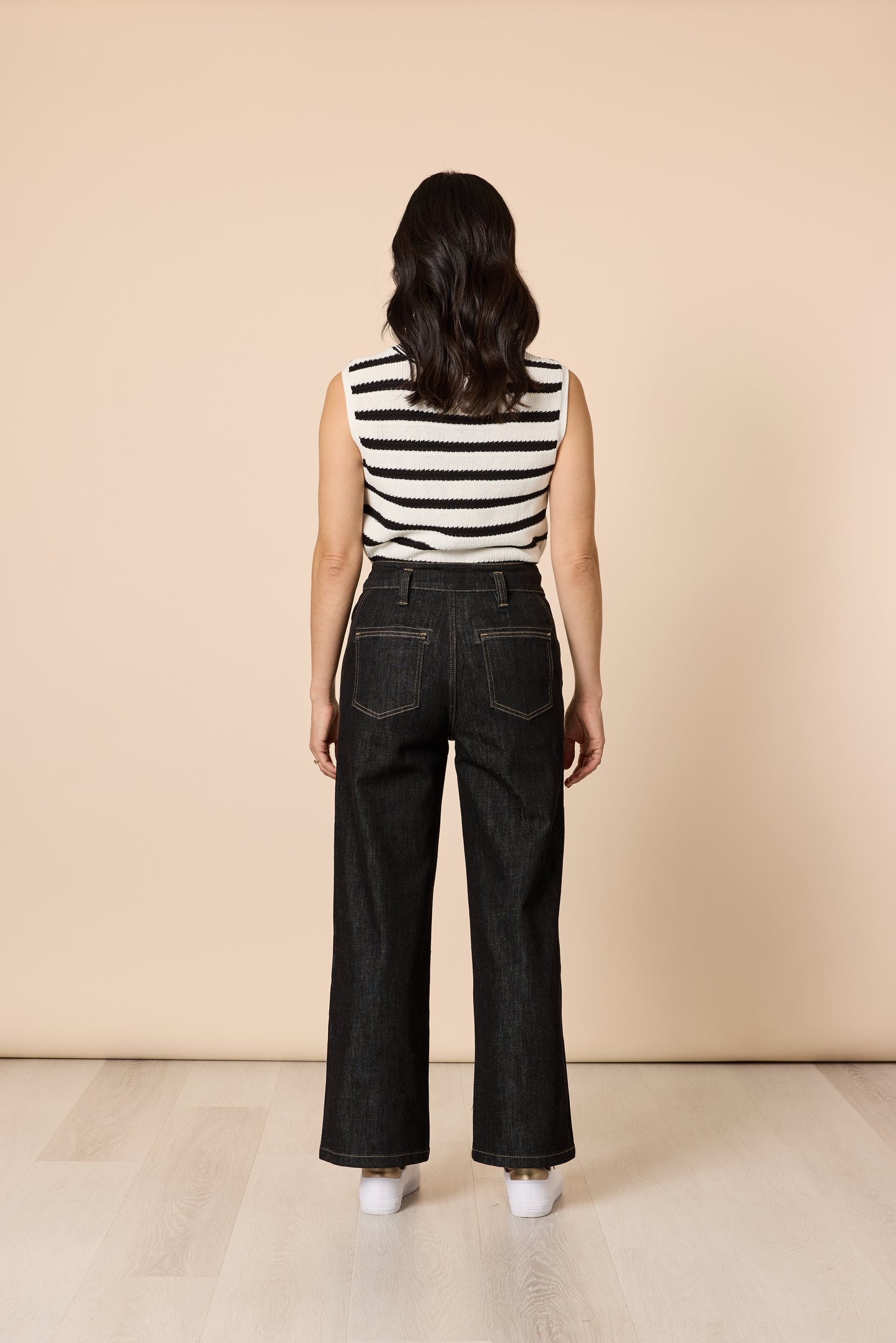 Hudson Wide Leg Jean | Washed Black