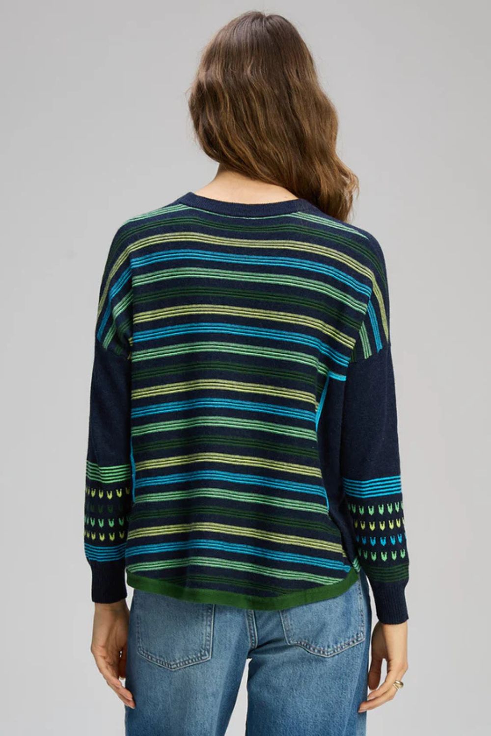 Textured Swing Jumper | Dark Denim