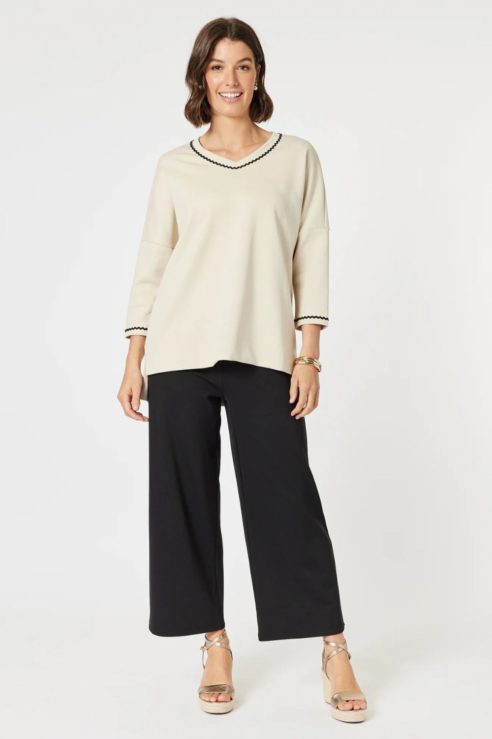 Kimmy Ponti Pant | Black
