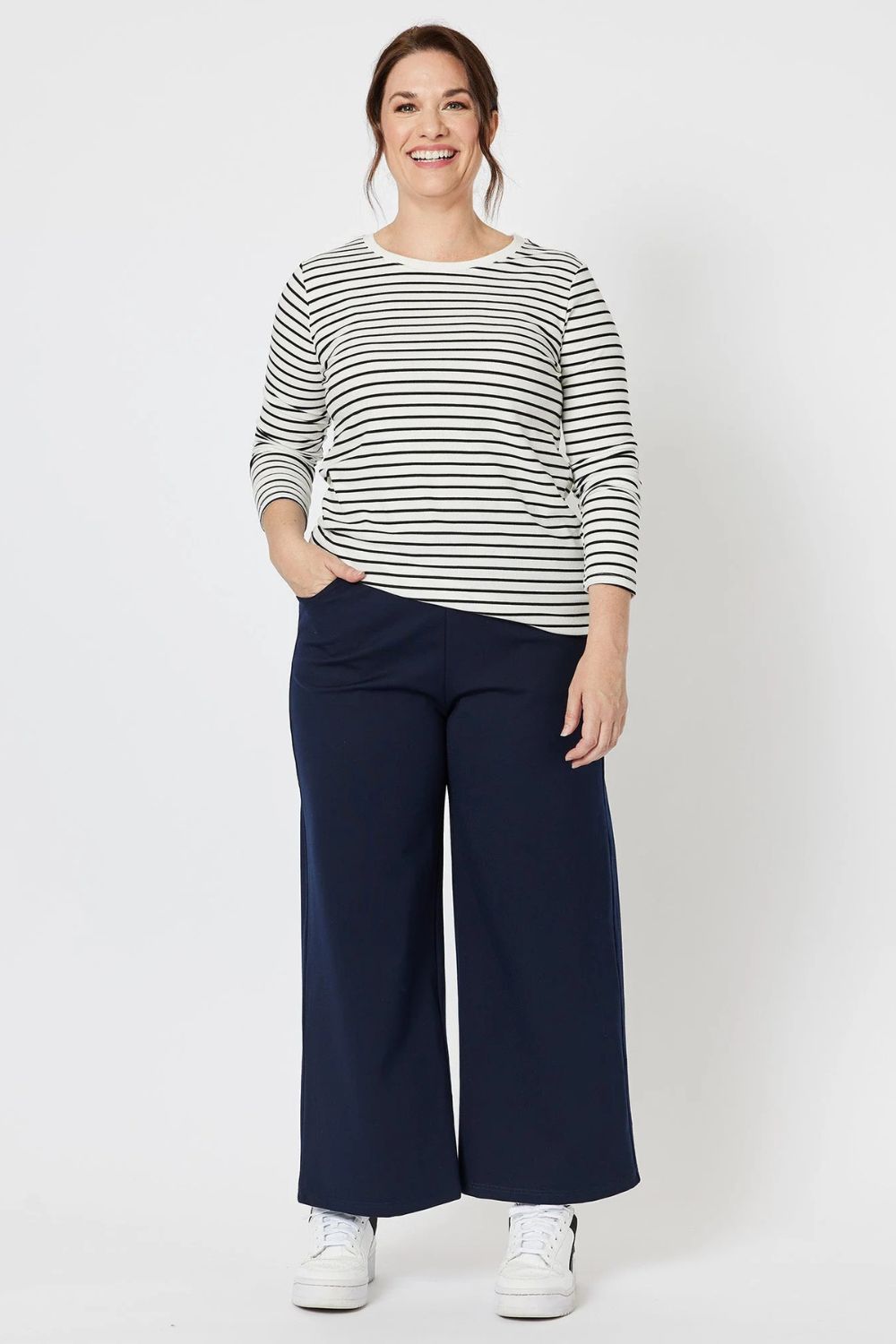 Kimmy Ponti Pant | Navy