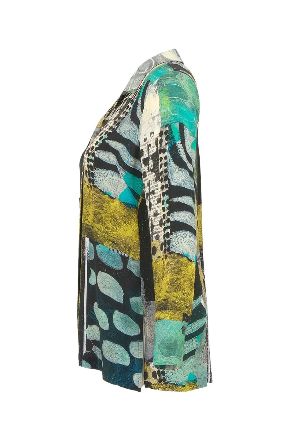 Abstract Blouse | Mono Leaf