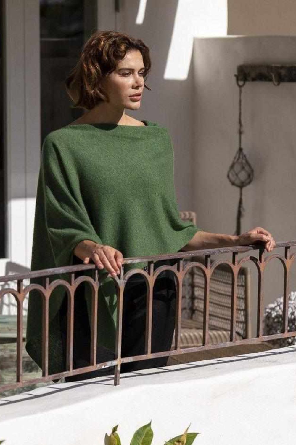 Cashmere Topper | Basil