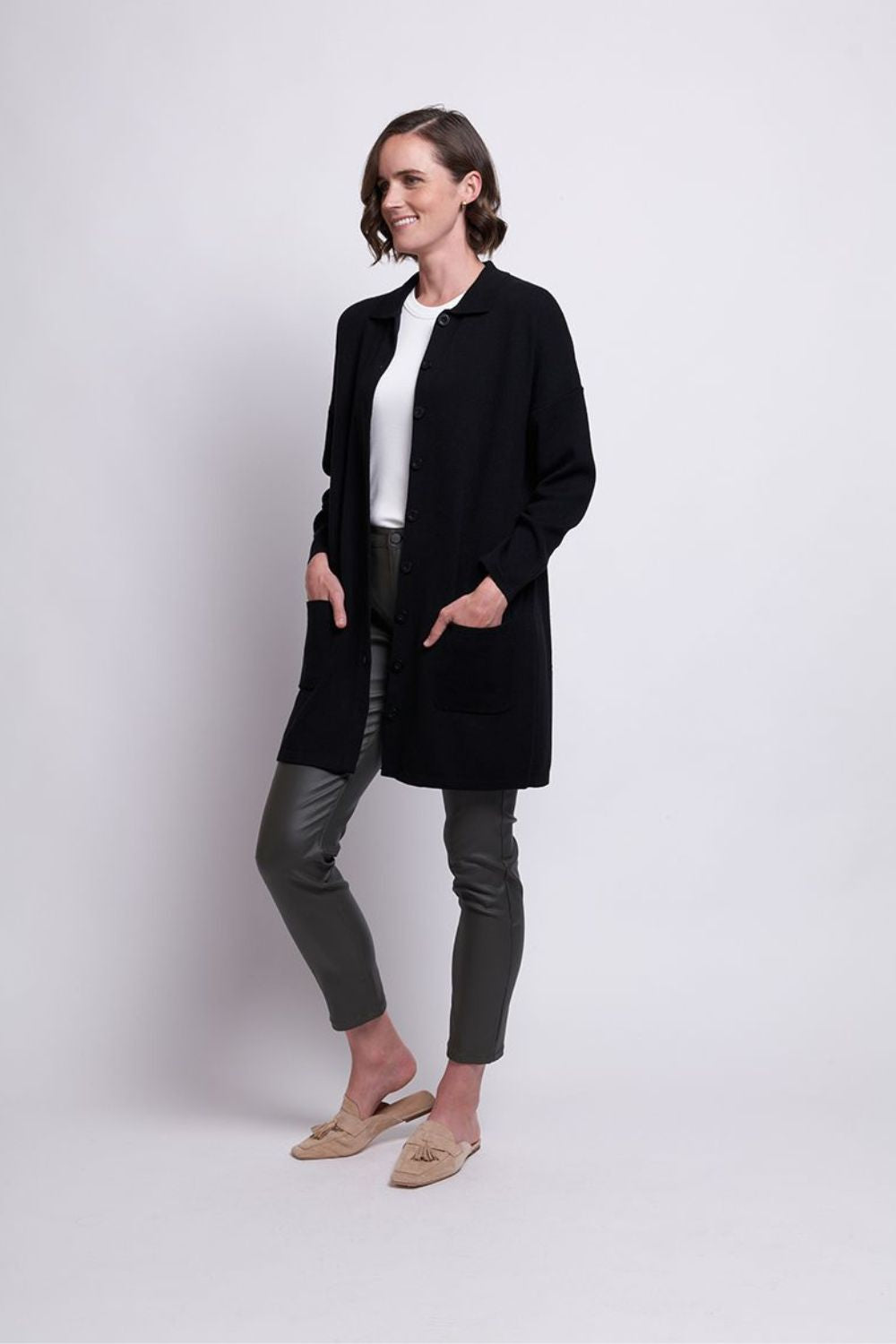 Foil Monacco Coat | Black_Shop12