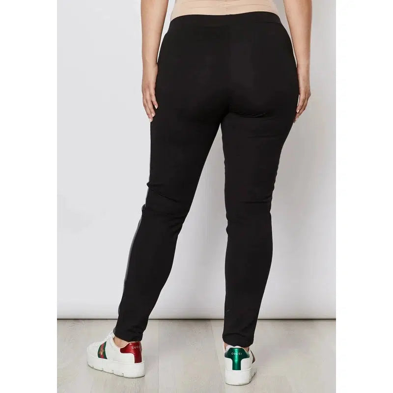 Faux Leather Front Pant | Black-Hammock & Vine-Shop 12 Bendigo