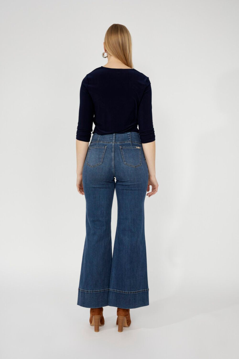 High Waisted Stretch Jean | Blue