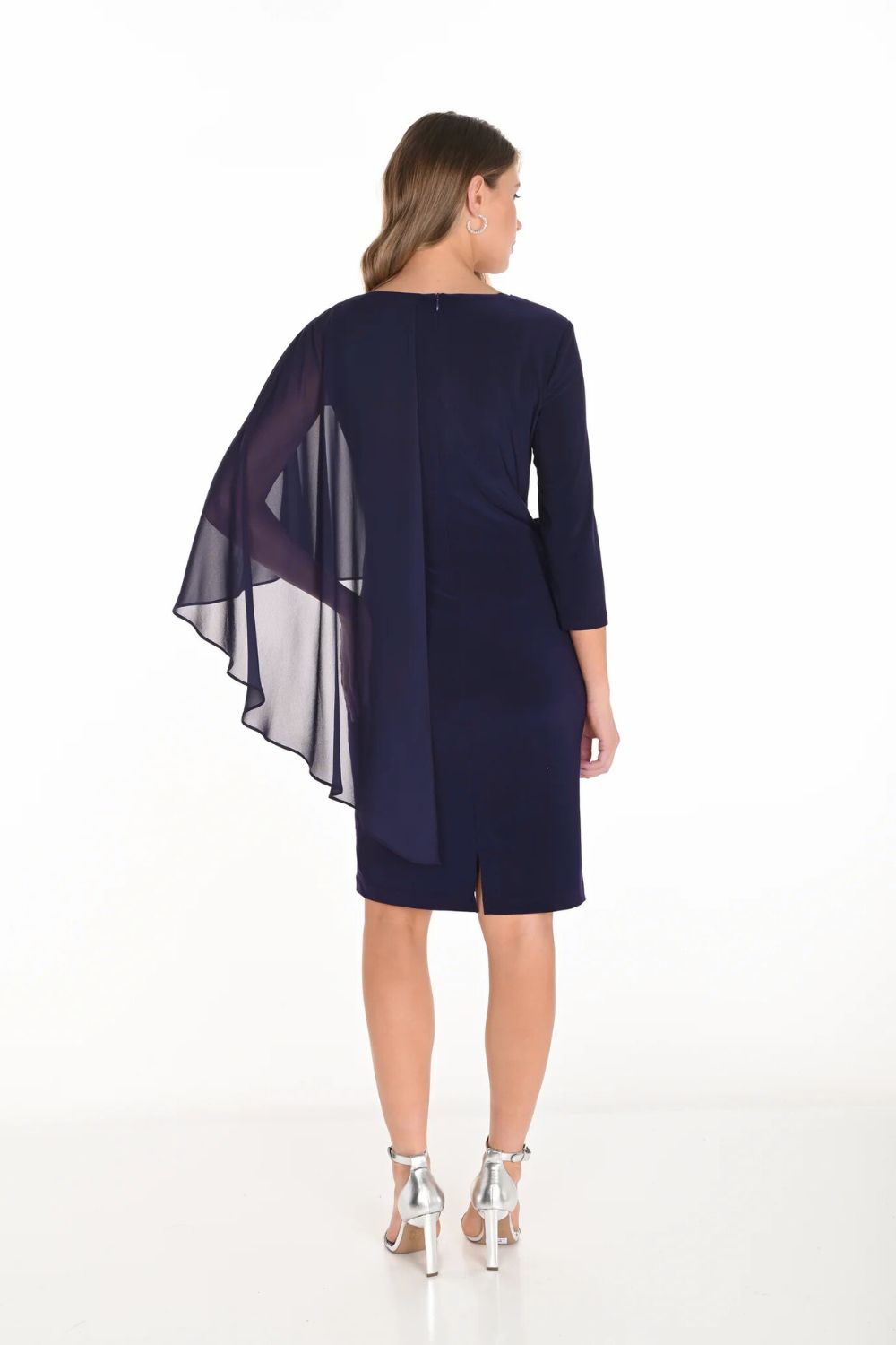 Elegance V-Neck Dress | Midnight