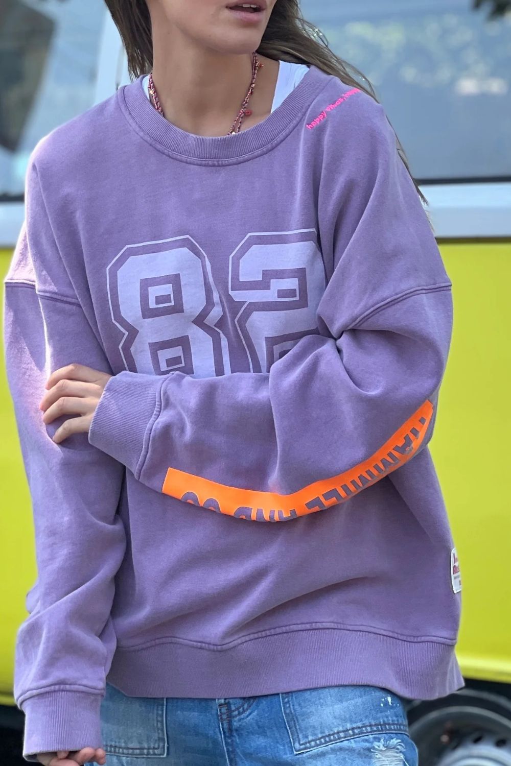 Long Vintage Sweat | Washed Mauve