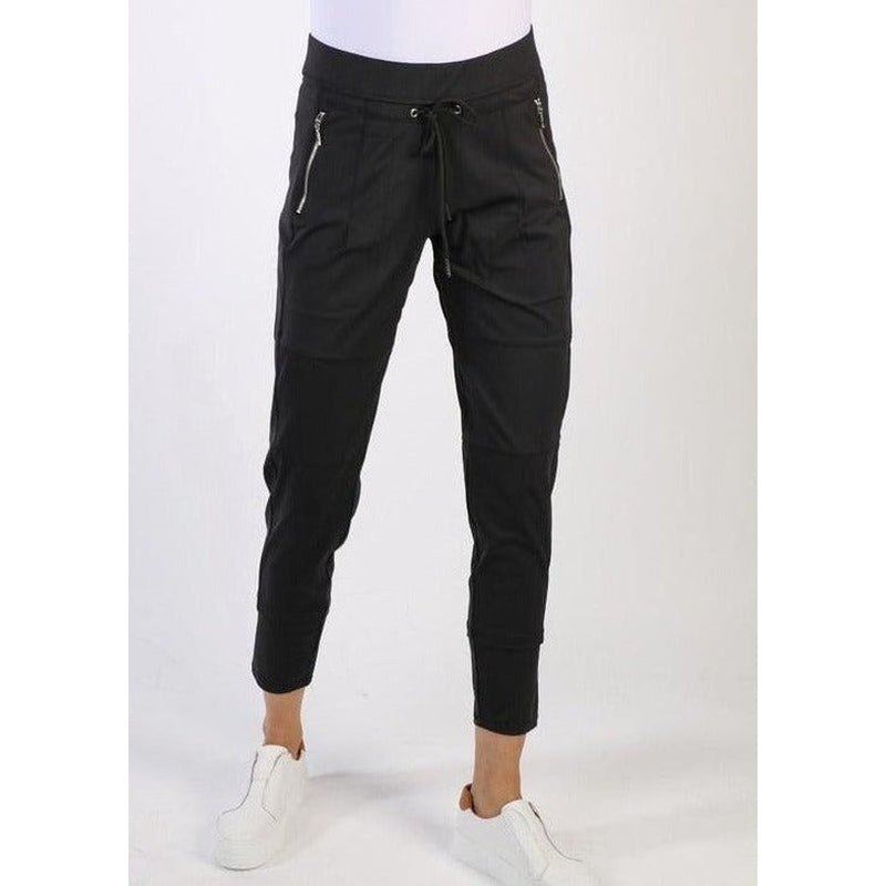Witney Jogger - Black-New London Jeans-Shop 12 Bendigo