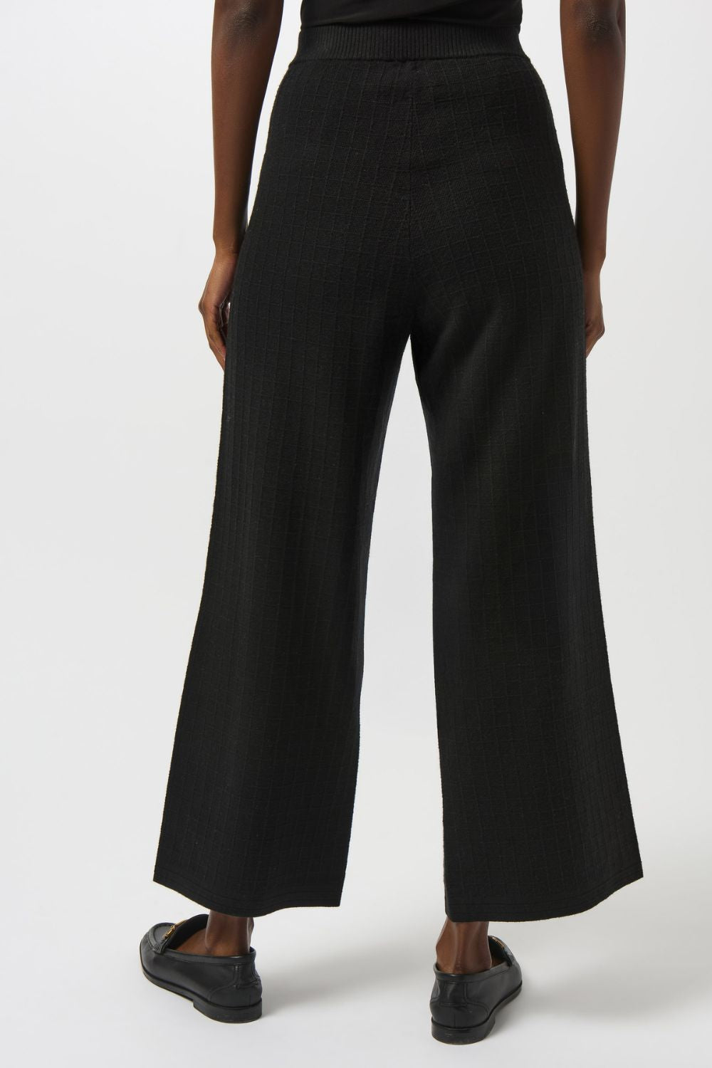 Knit Straight Leg Pants | Black