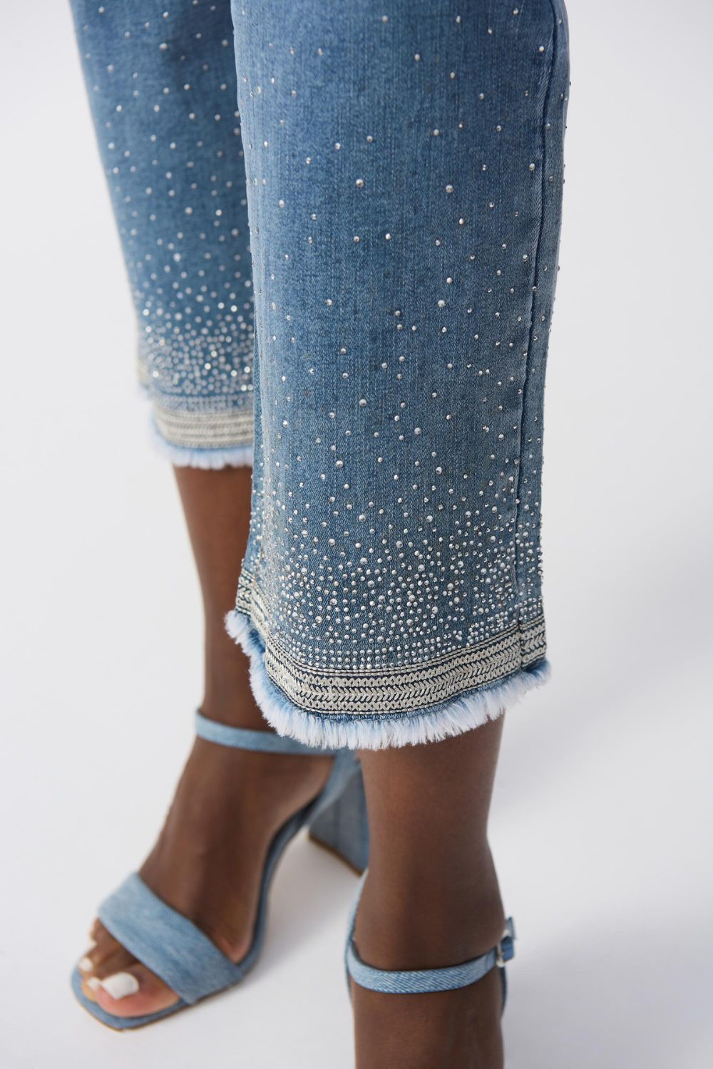 Straight Crop Jeans | Vintage Blue