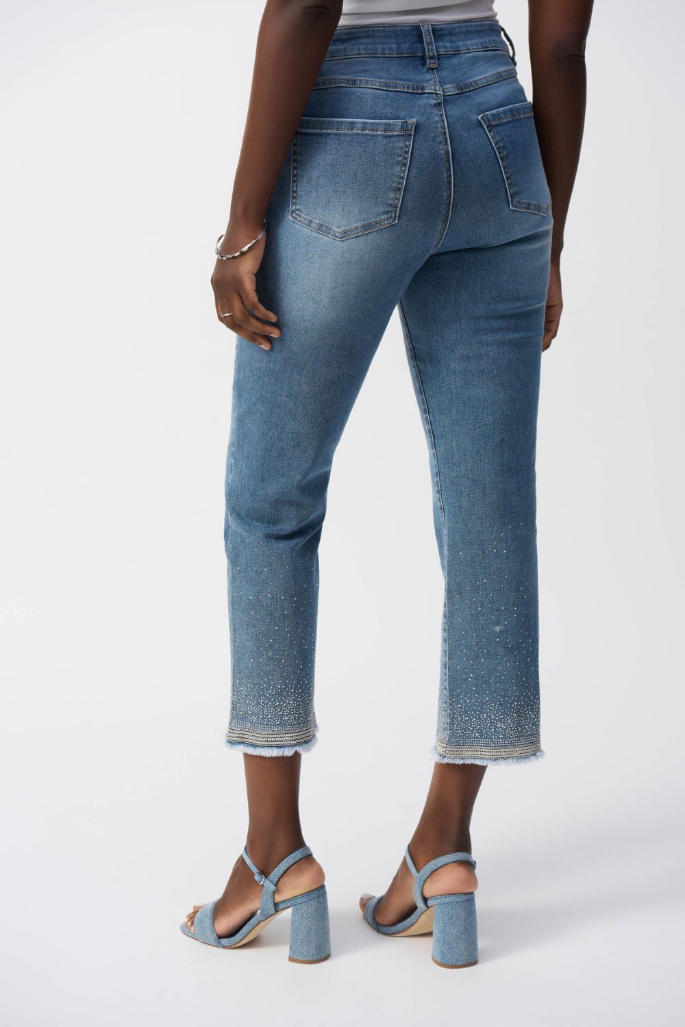 Straight Crop Jeans | Vintage Blue