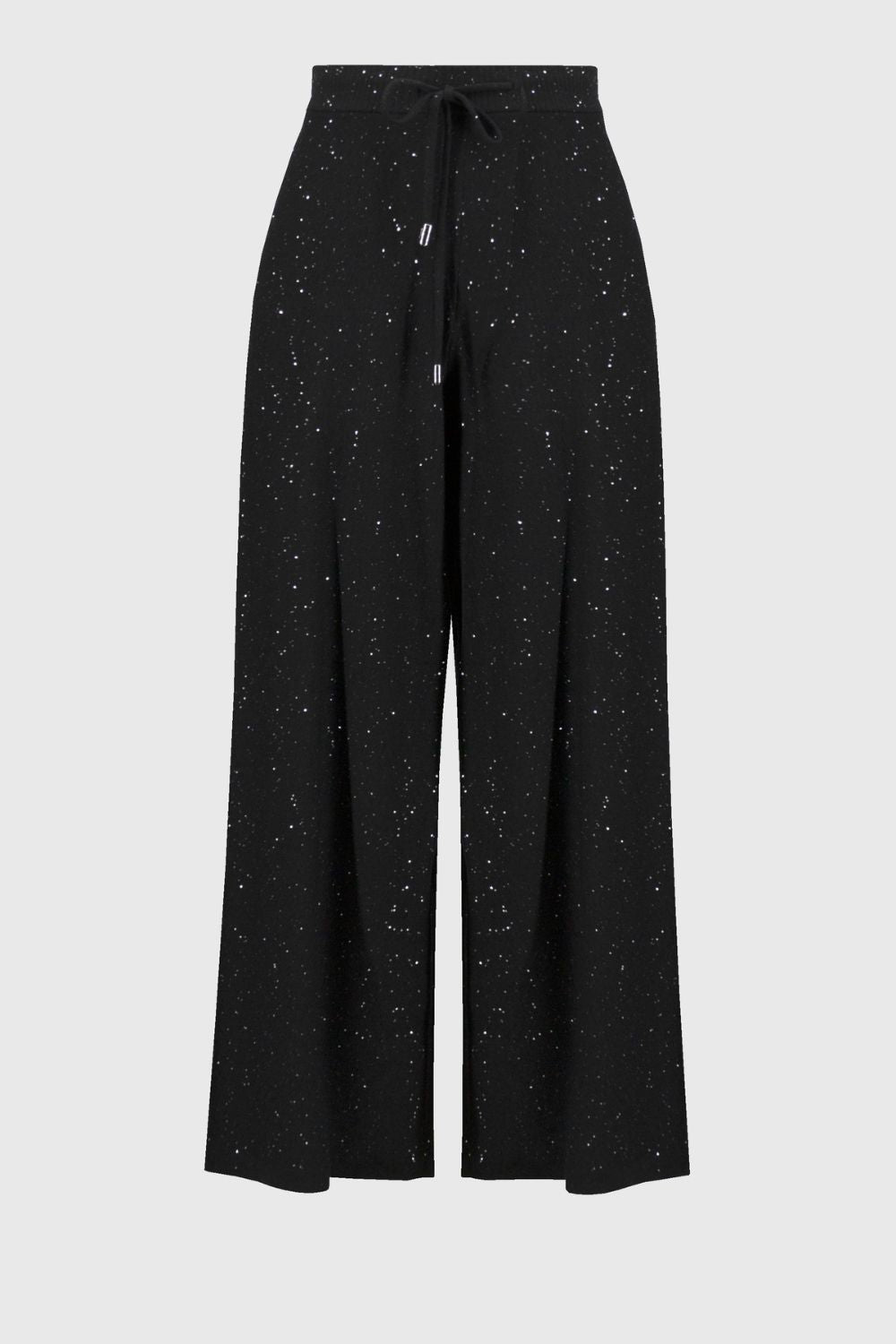 Joseph Ribkoff Sequined Sweater Knit Culotte Pants | Black_Shop 12