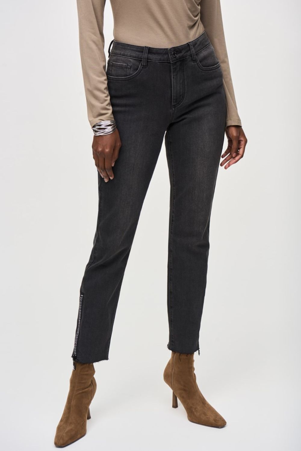Joseph Ribkoff Rhinestone Jeans | Grey_Shop 12
