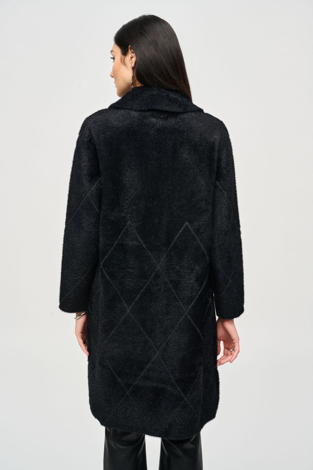 Joseph Ribkoff Longline Coat | Black_Shop 12