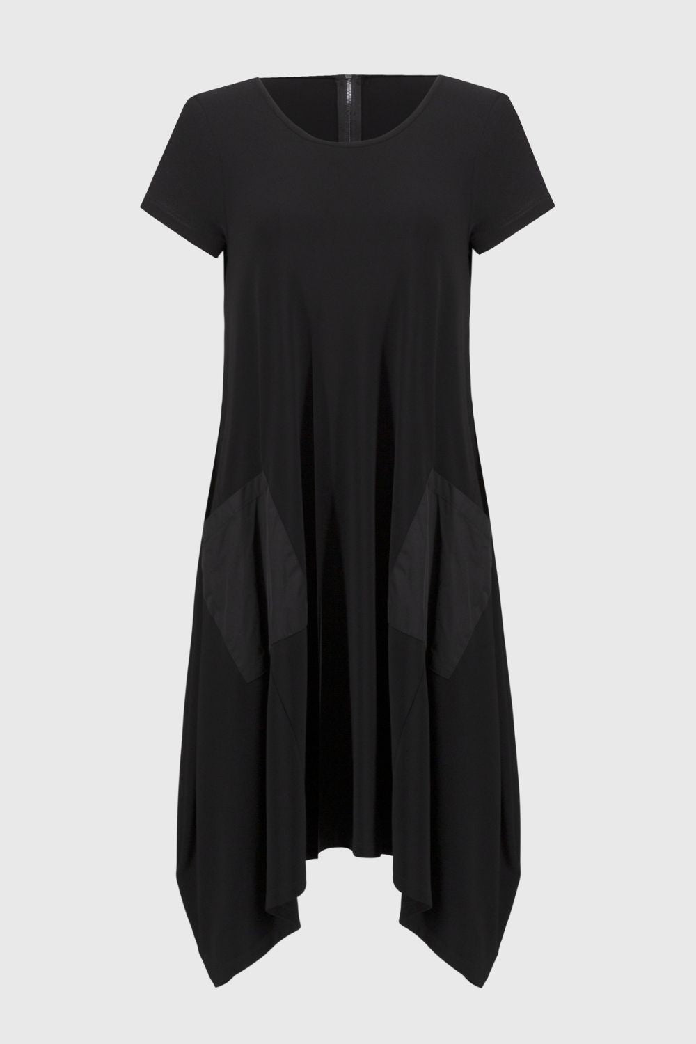 Silky Knit Cocoon Dress | Black