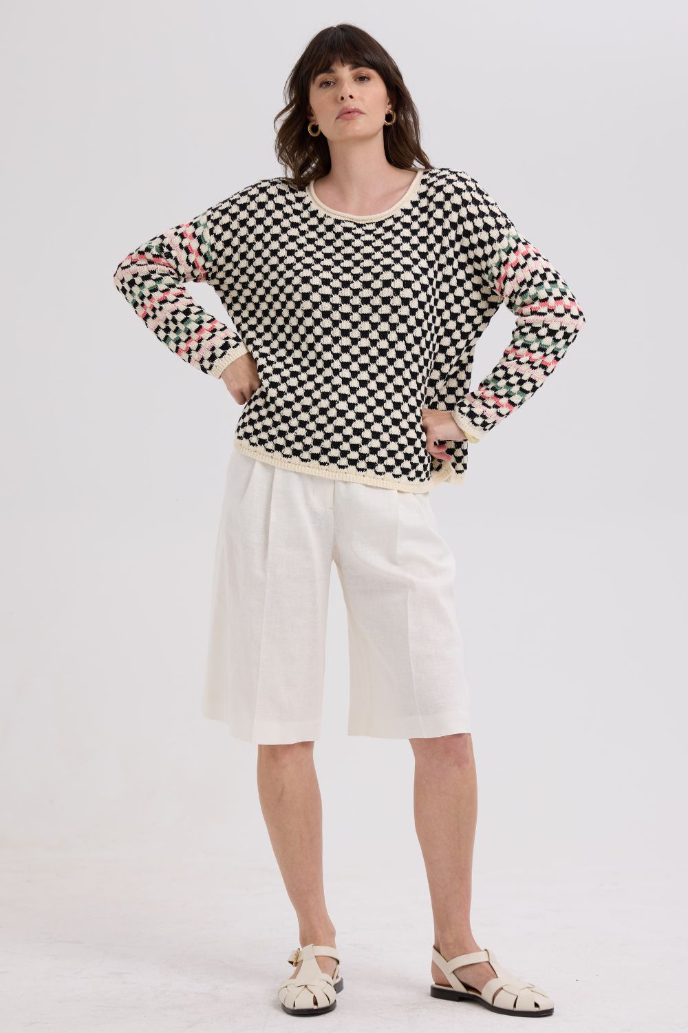 Checked Jumper | Vanilla