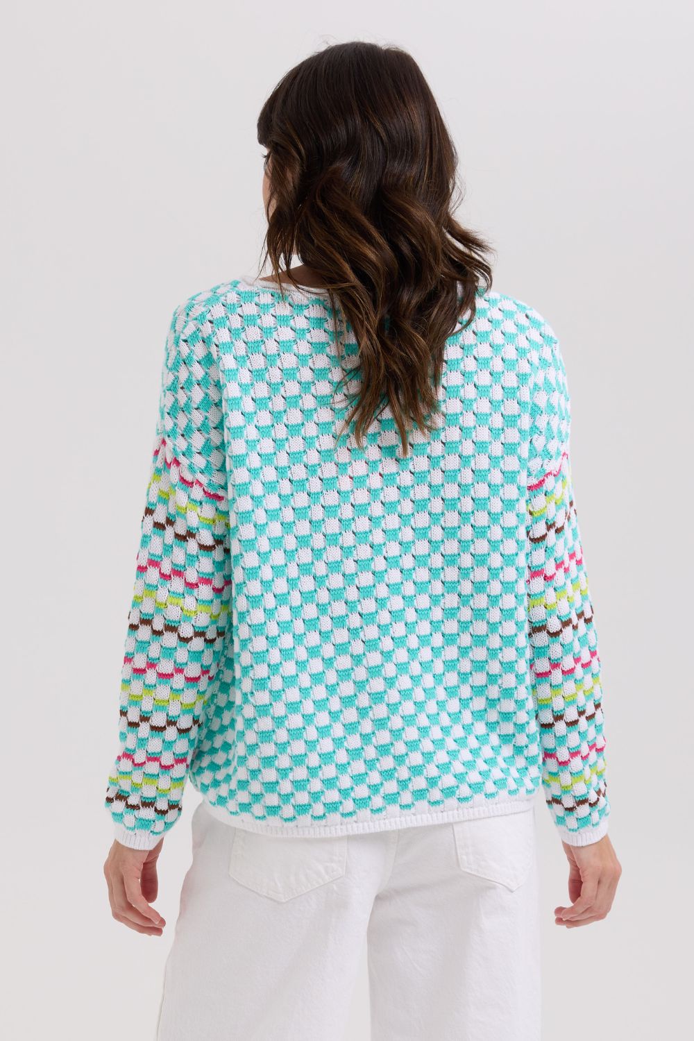 Checked Jumper | White