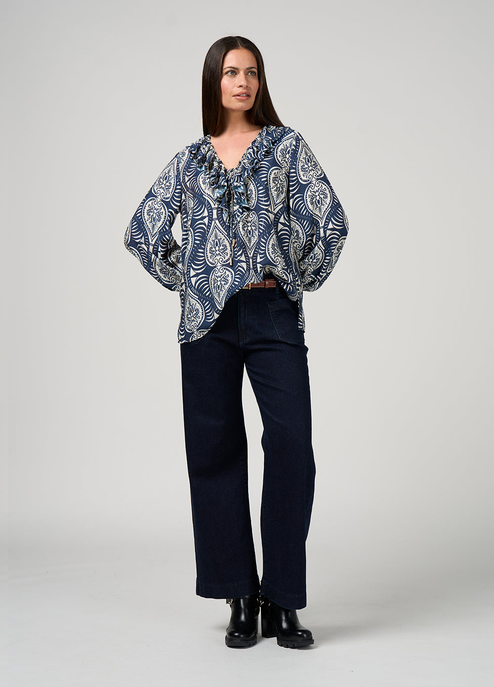 Opaline Blouse | Indigo