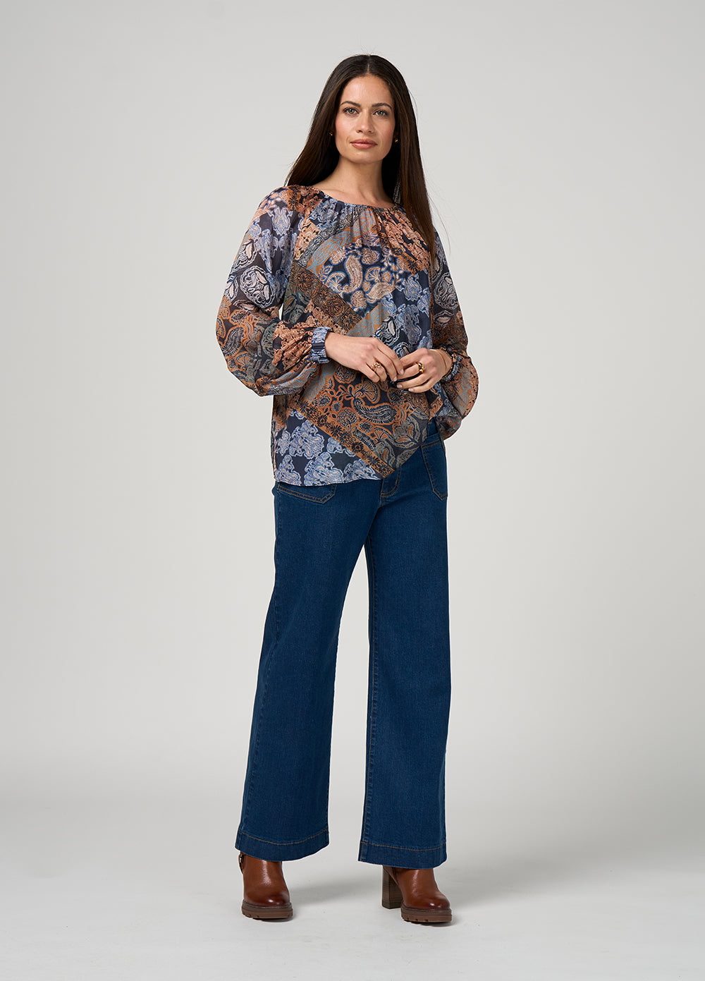 Byzantium Top | Indigo