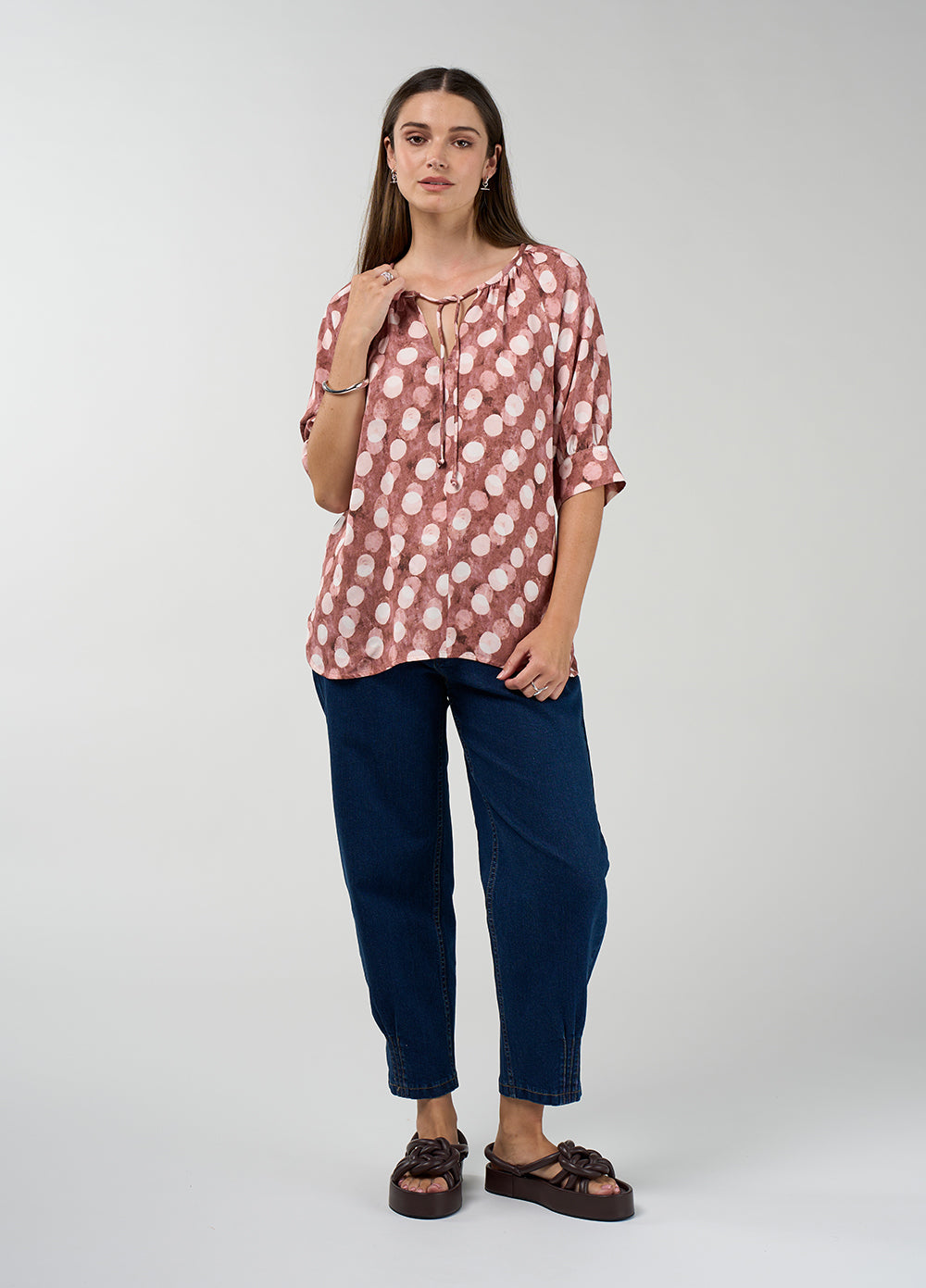Vision Blouse | Cocoa Multi