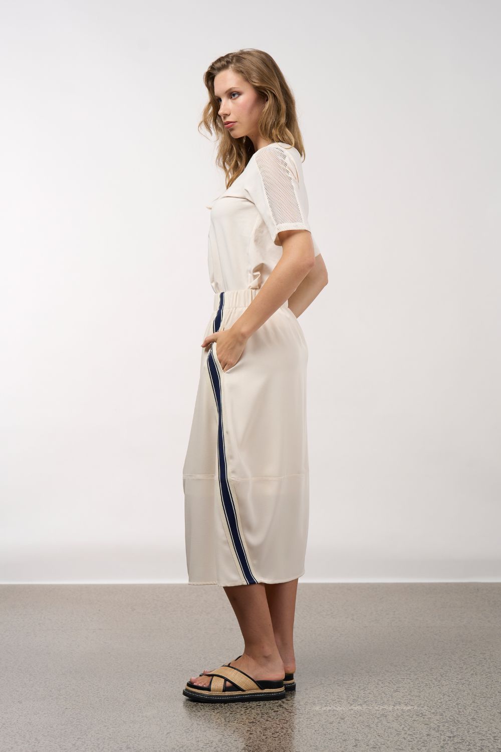Linear Skirt | Vanilla