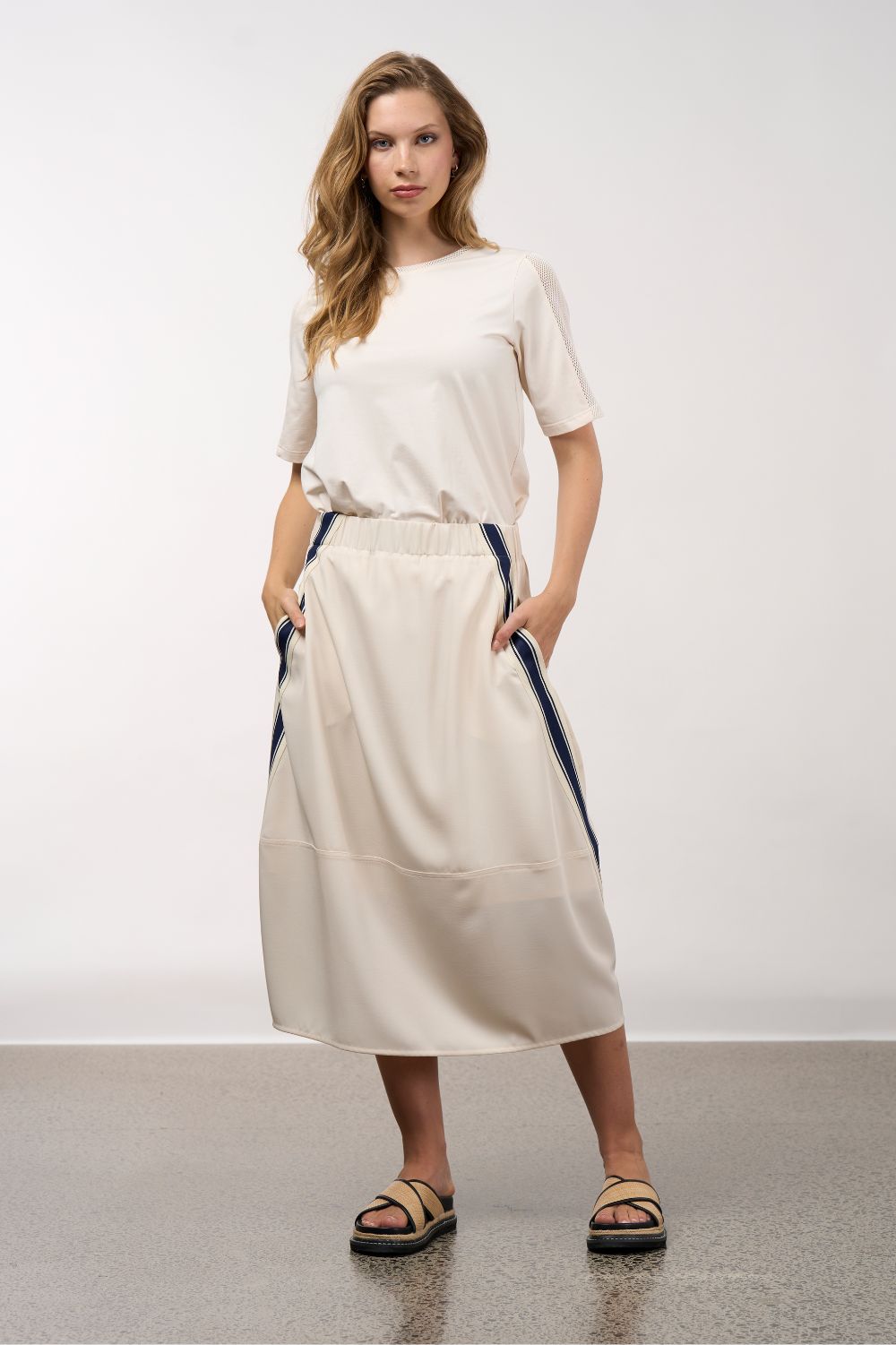 Linear Skirt | Vanilla