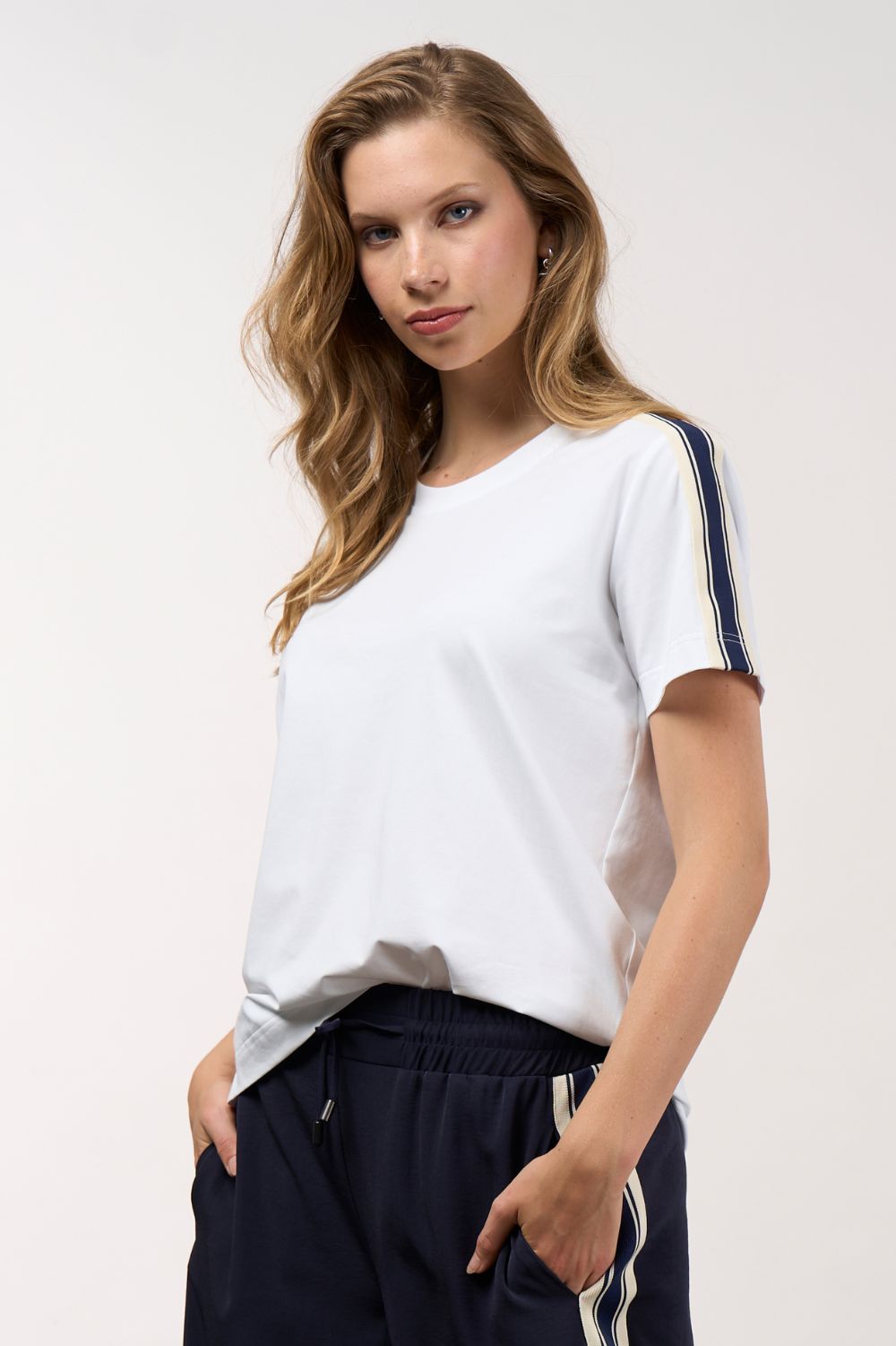Linear Tee | White