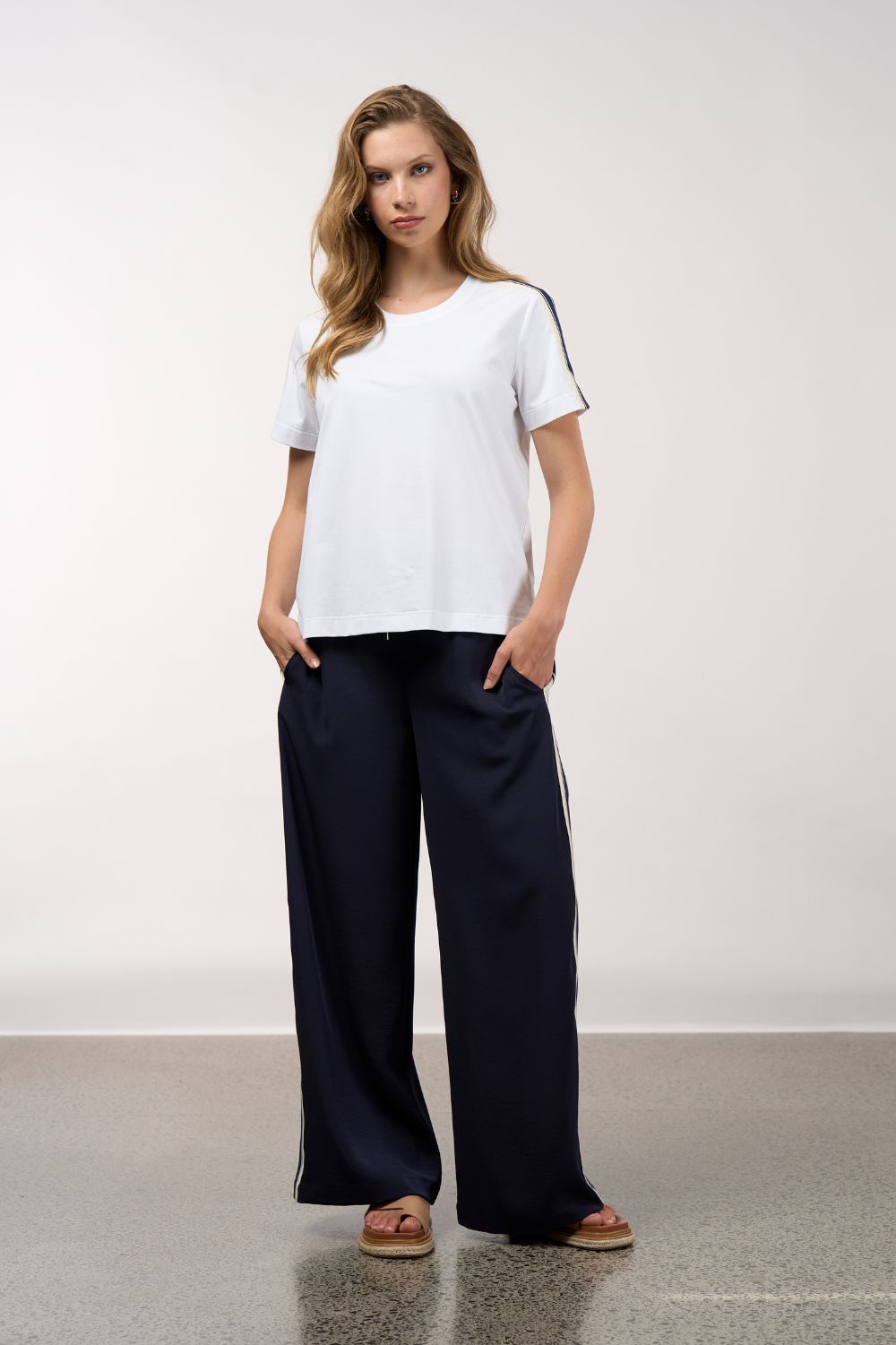 Linear Tee | White