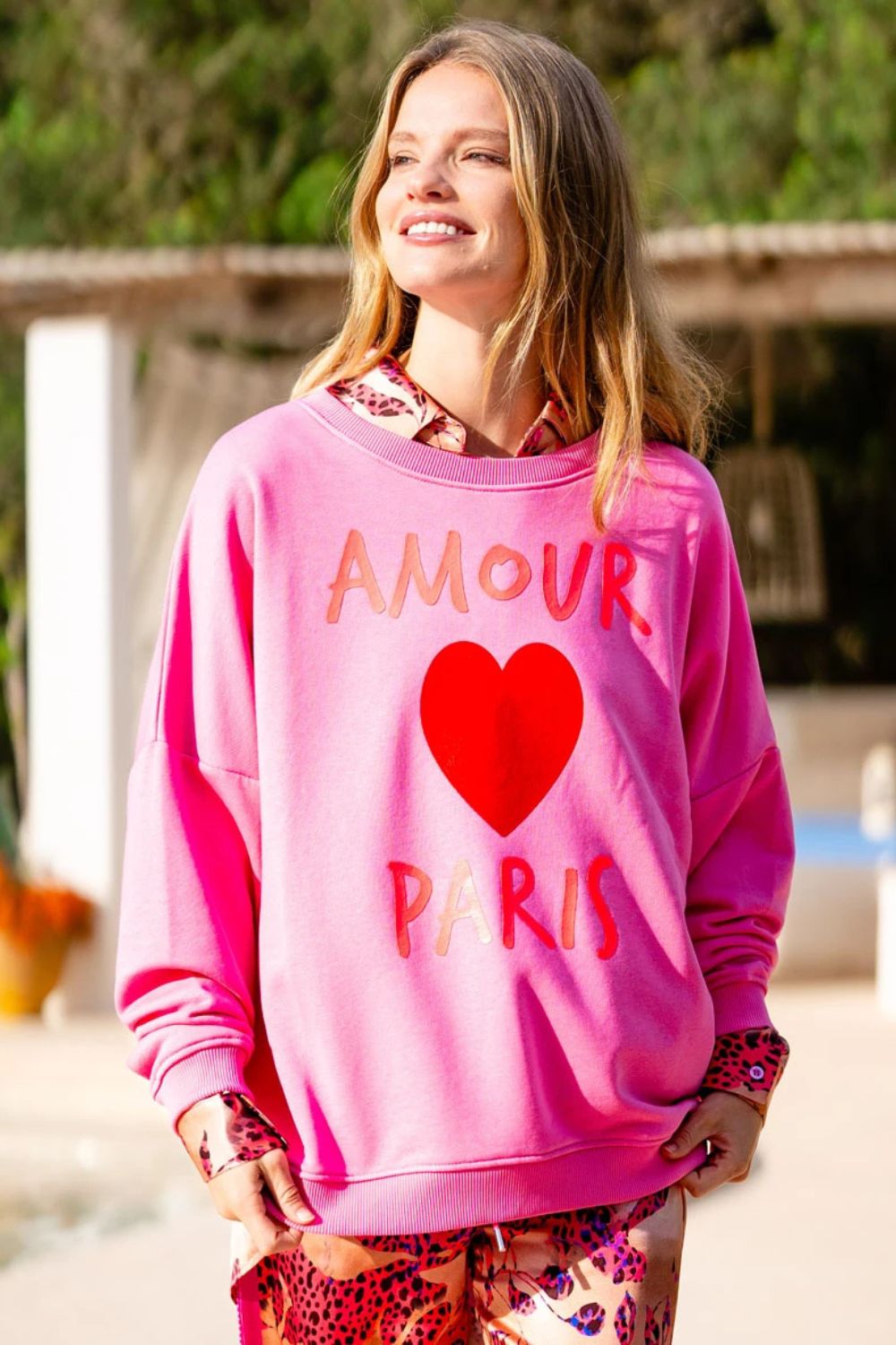 Round Neck Sweatshirt | Amour Paris