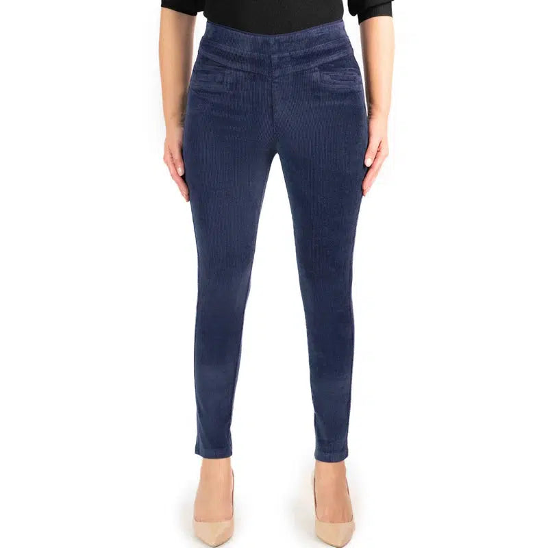 Mitch Pull On Cord Pant | Navy-Gabriella Frattini-Shop 12 Bendigo