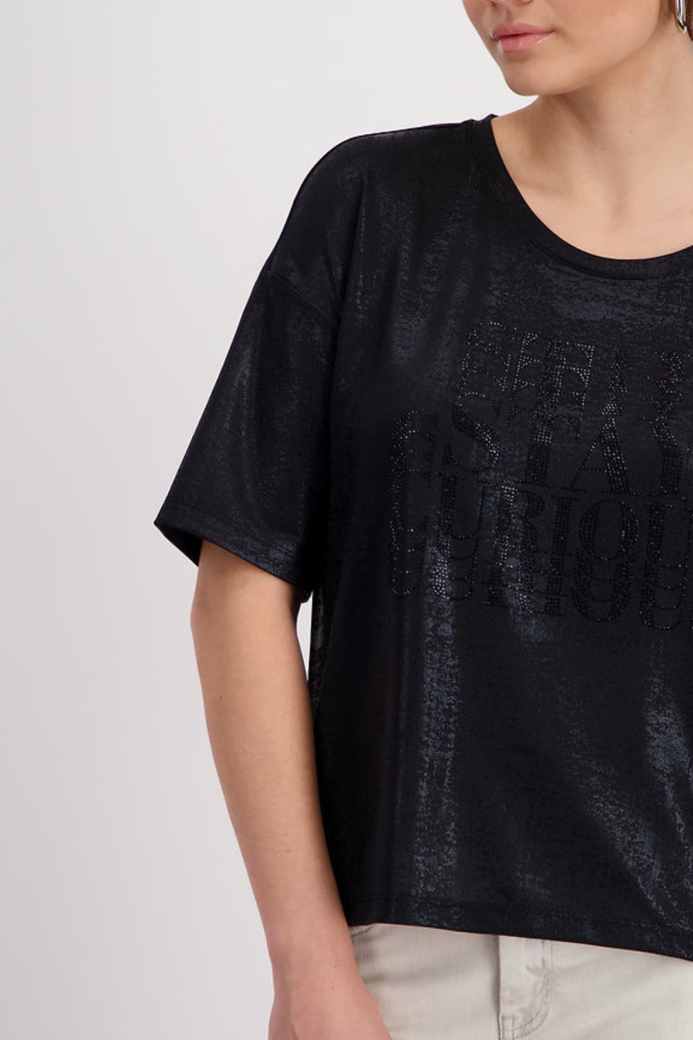 Decorative Font Shirt | Black