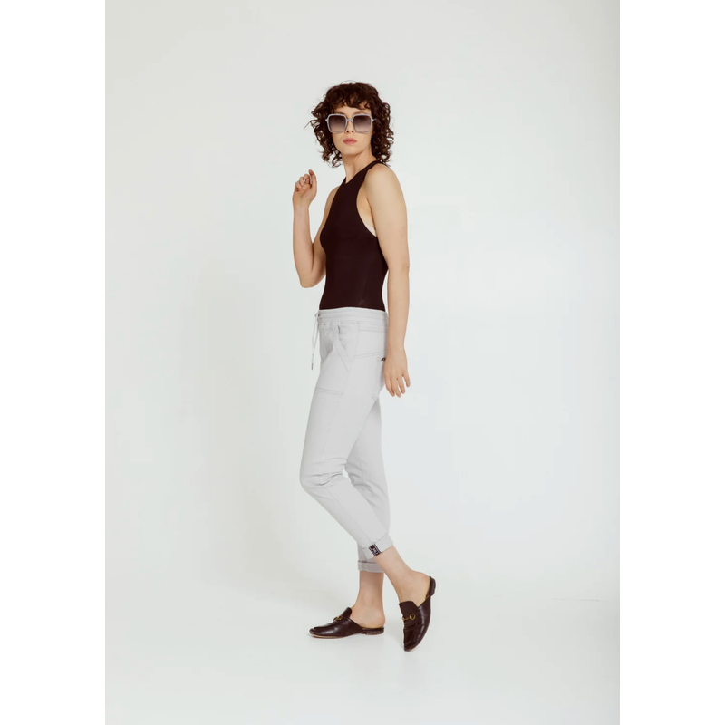 Hope Roll Cuff Jogger | Silver-New London Jeans-Shop 12 Bendigo
