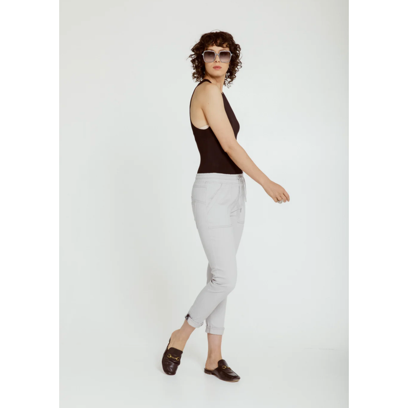 Hope Roll Cuff Jogger | Silver-New London Jeans-Shop 12 Bendigo