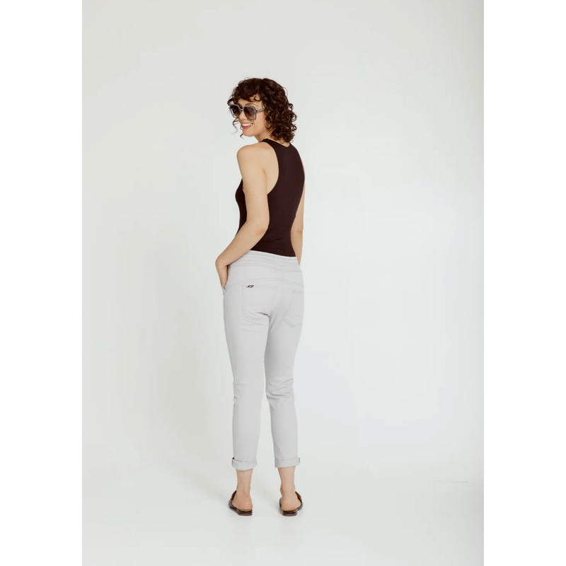 Hope Roll Cuff Jogger | Silver-New London Jeans-Shop 12 Bendigo