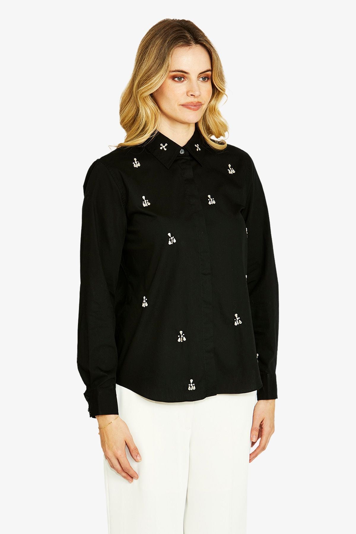 Glamour Gem Shirt | Black