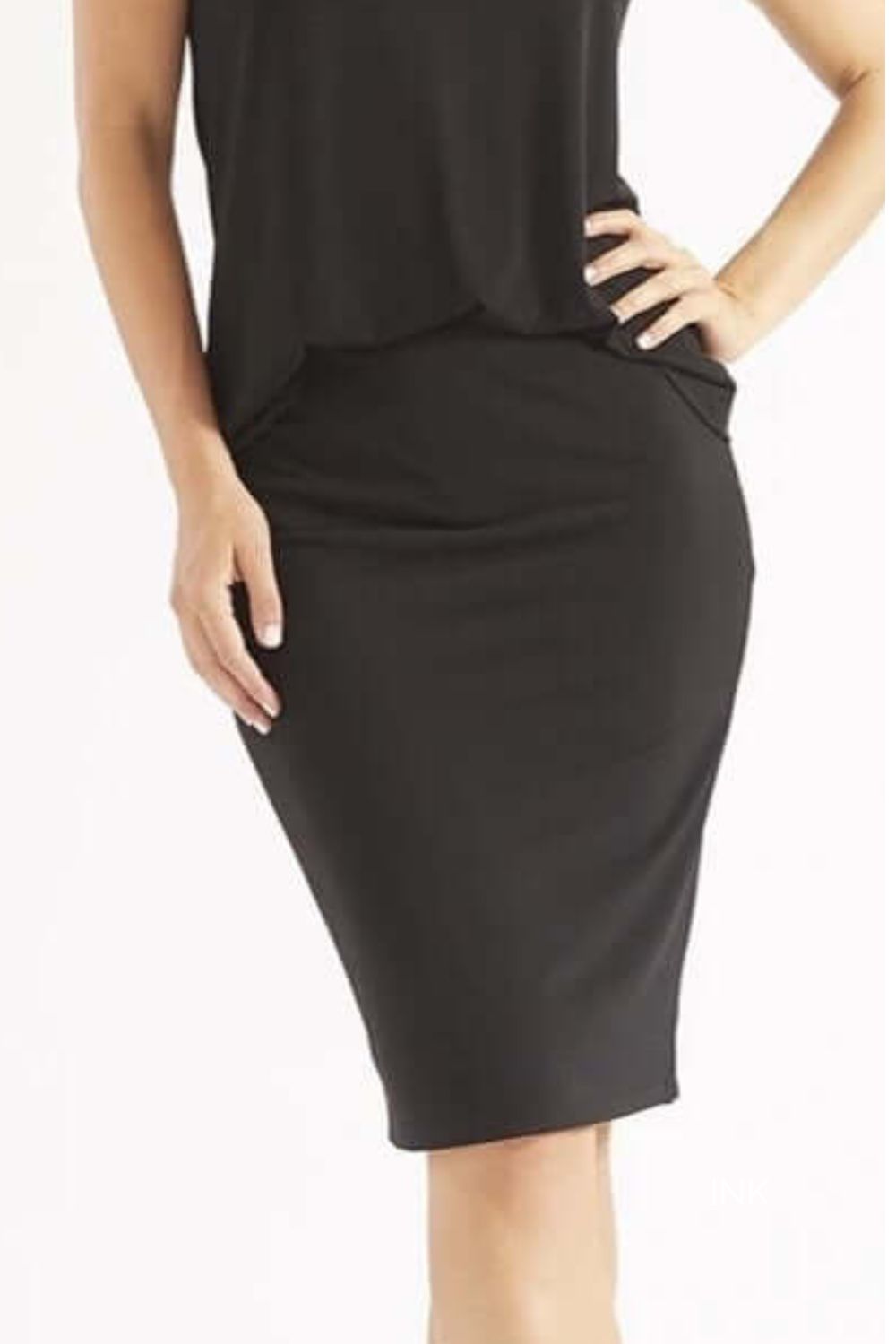 Nina Basic Skirt | Black_ Shop 12