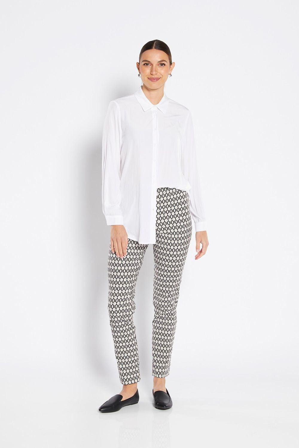 Simple Print 7/8 Pant | Jewel