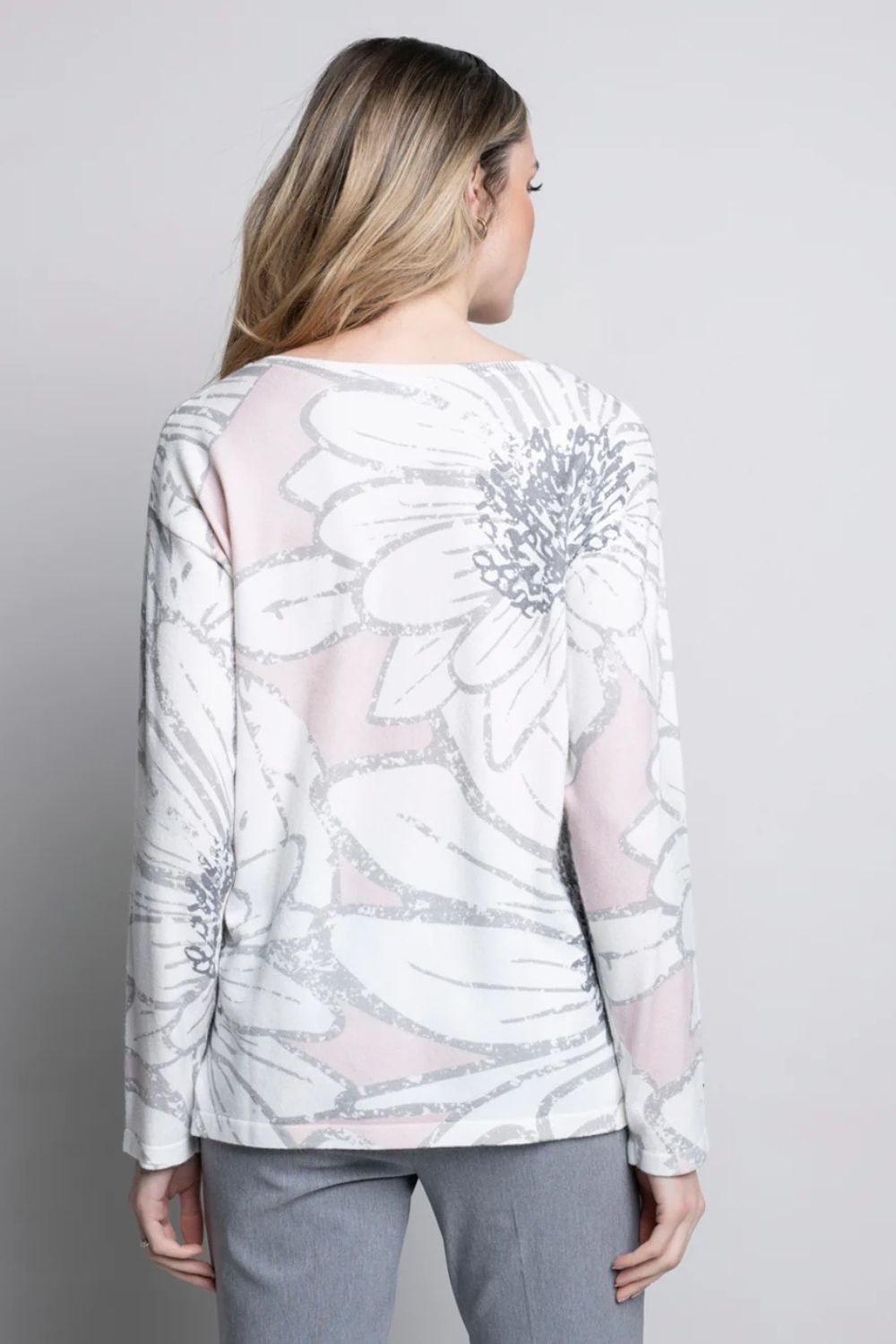 Floral V-Neck Top | Pink Multi