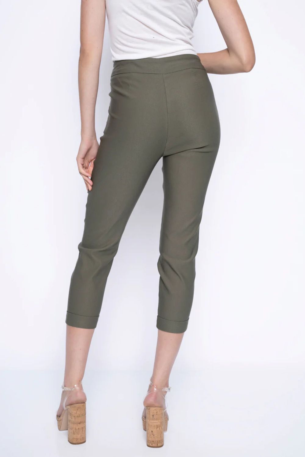 Cuffed Capri | Avocado