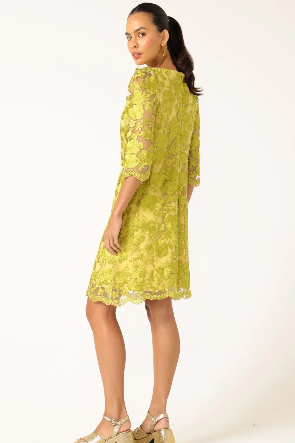 Layla Shift Dress | Chartreus