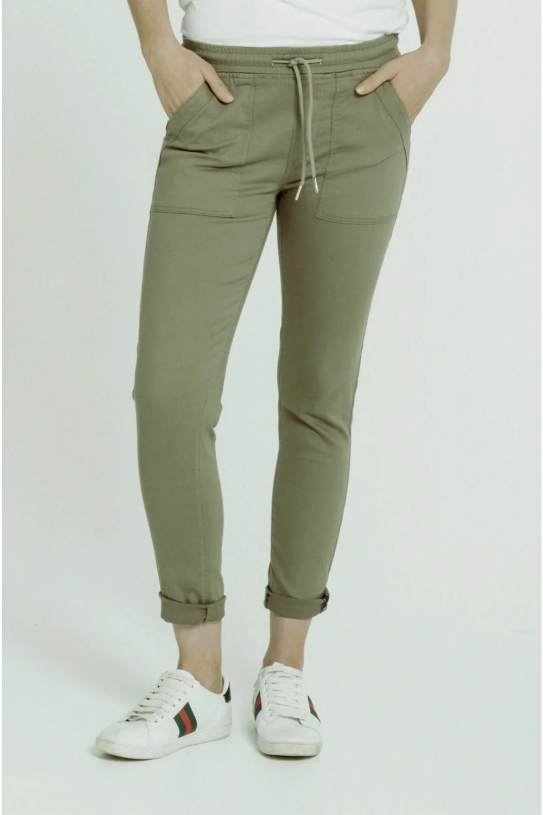 New London Hope Roll Cuff Jogger | Khaki_Shop 12