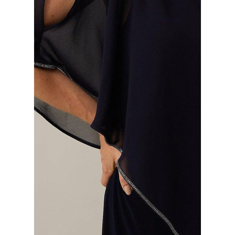 Sequins and Asymmetrical Hem Dress | Black-Joseph Ribkoff-Shop 12 Bendigo